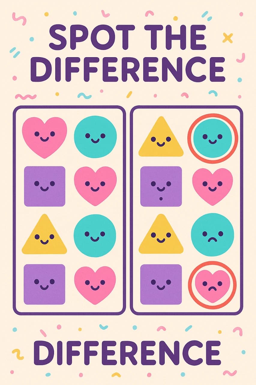 間違いを早く見つけるゲーム