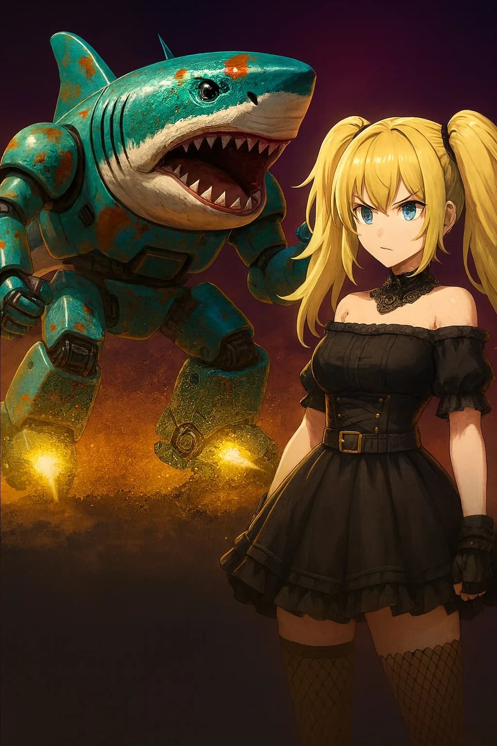 Ani takes down the Grok Shark