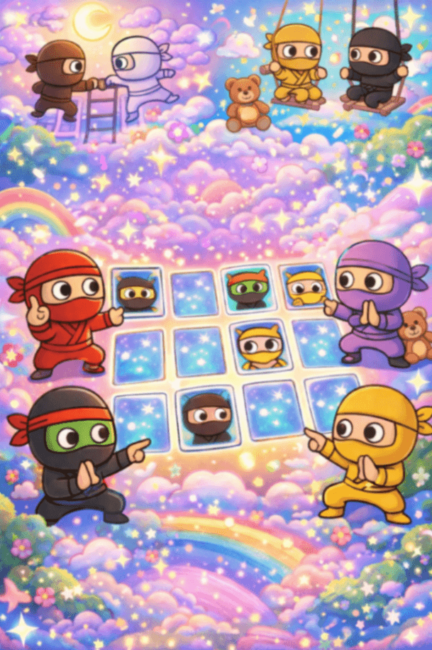 忍者神経衰弱ゲーム