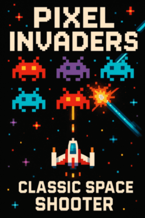 ドット絵インベーダーゲーム