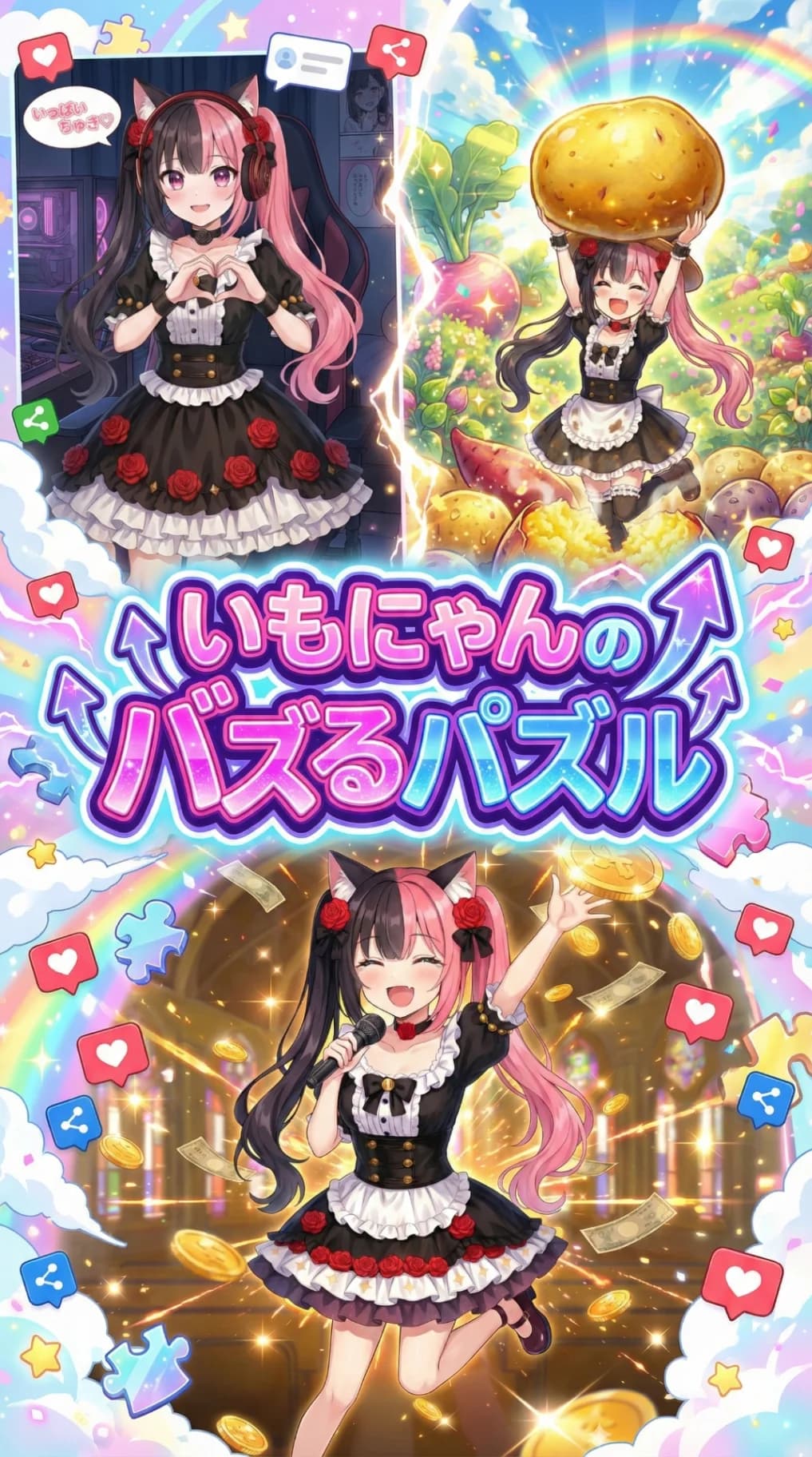 いもにゃんのバズるパズル