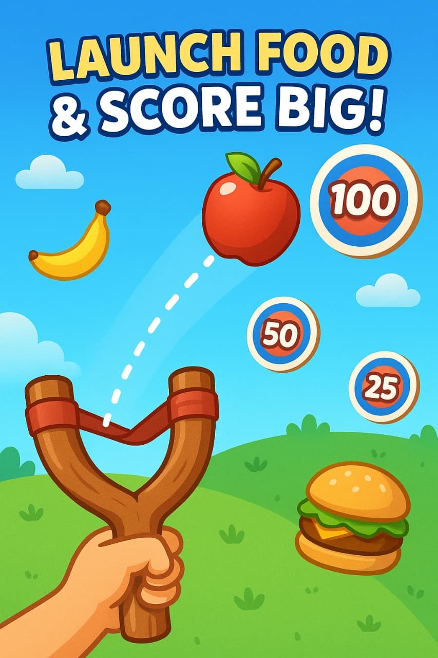 食べ物飛ばしゲーム