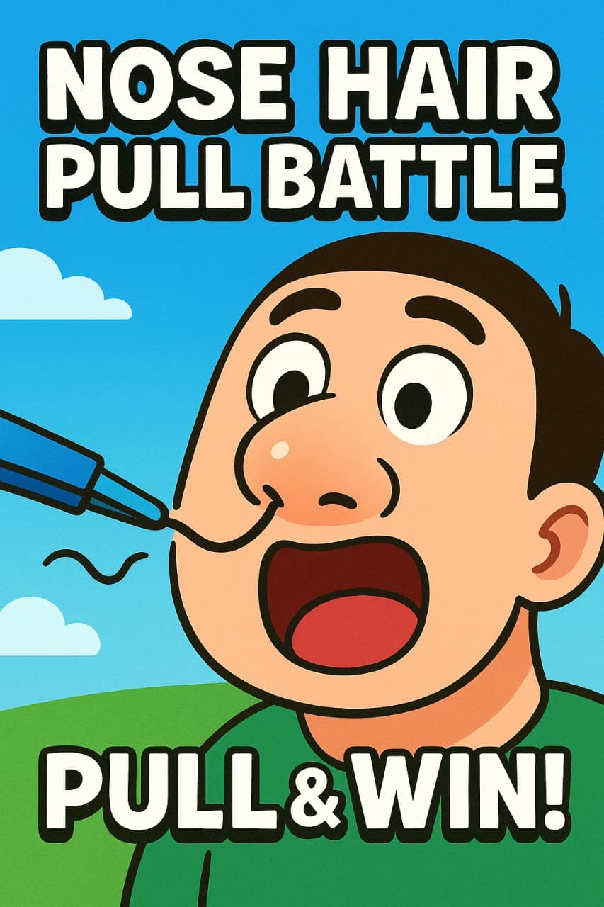 鼻毛引っ張りバトル