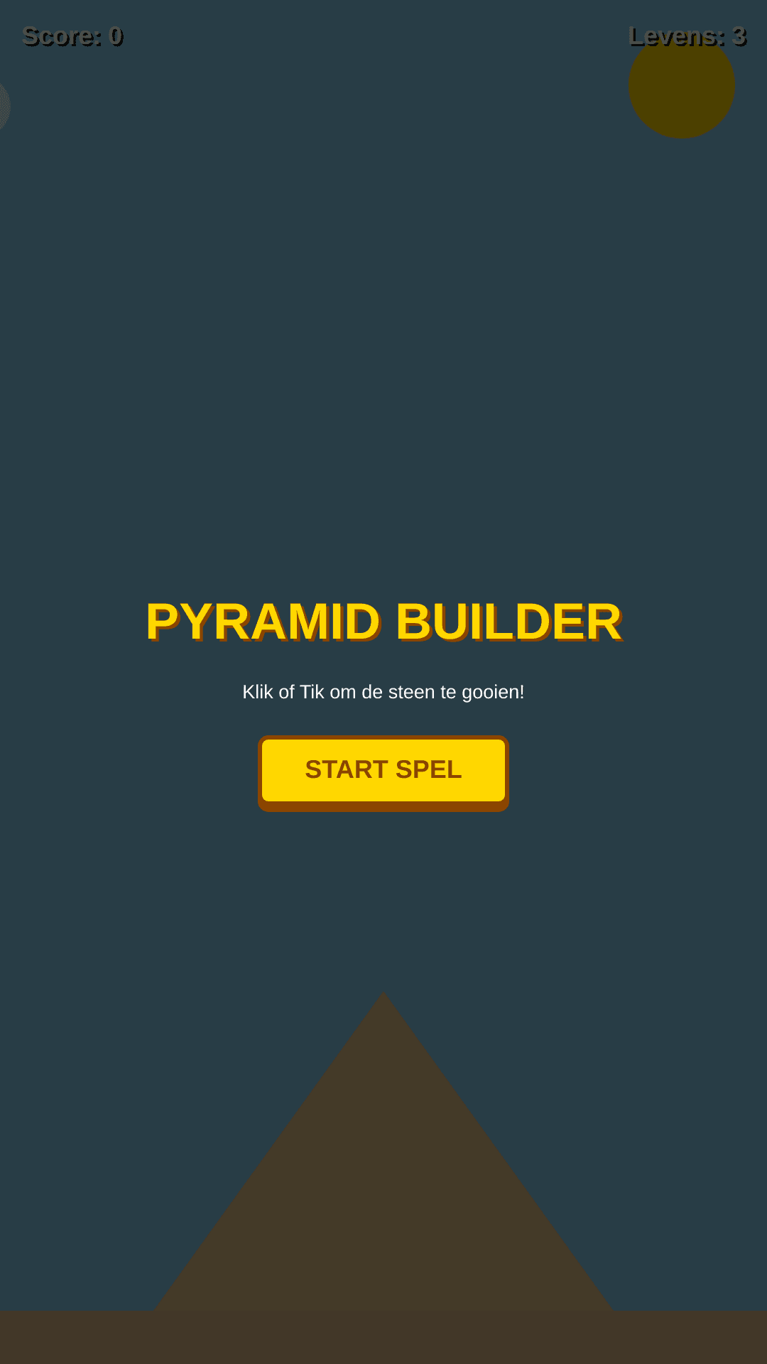 Ancient Pyramid Stack Game