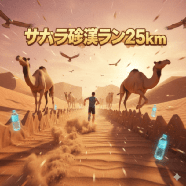 サハラ砂漠ラン　25km