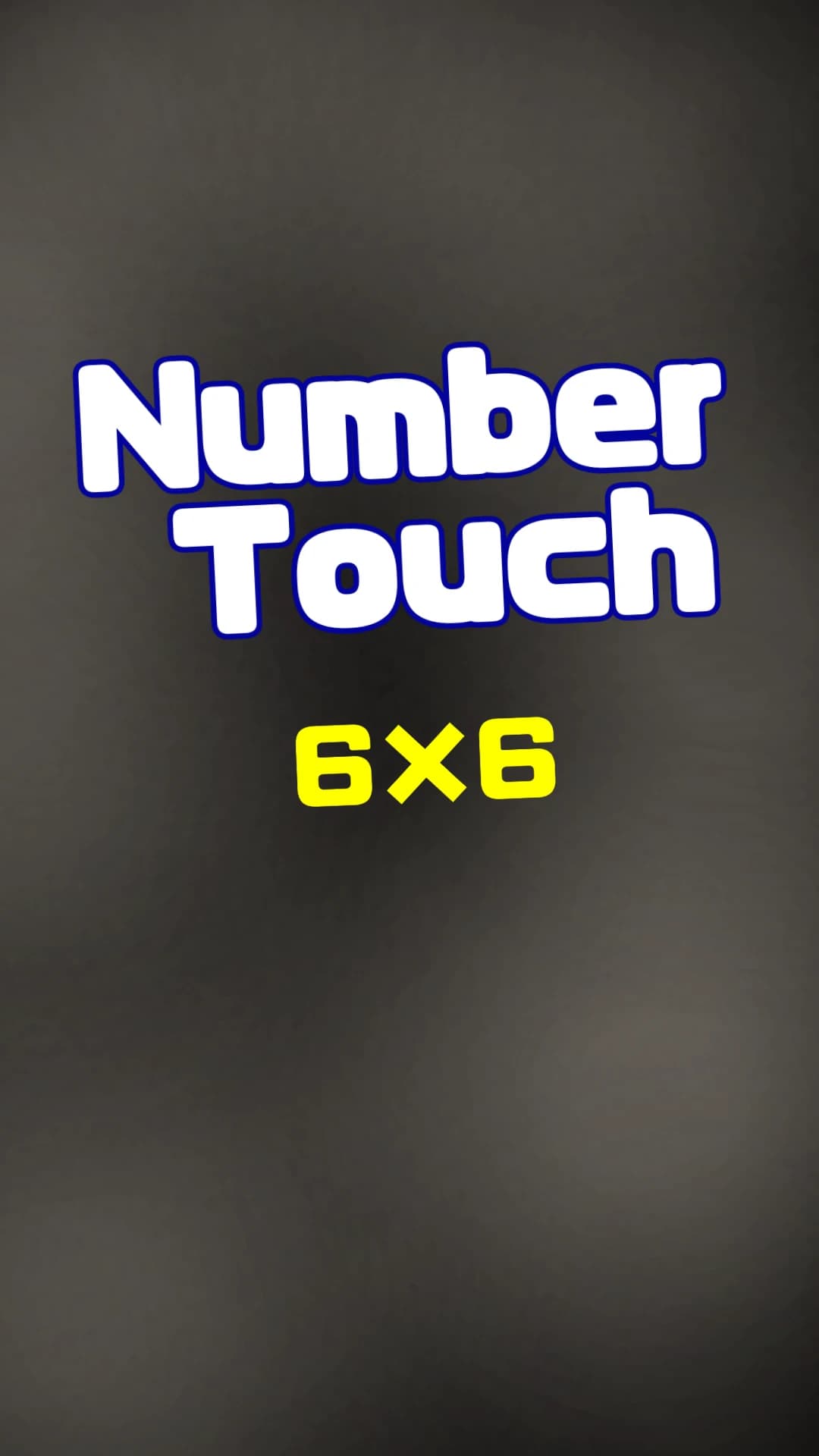 Number Touch 6×6