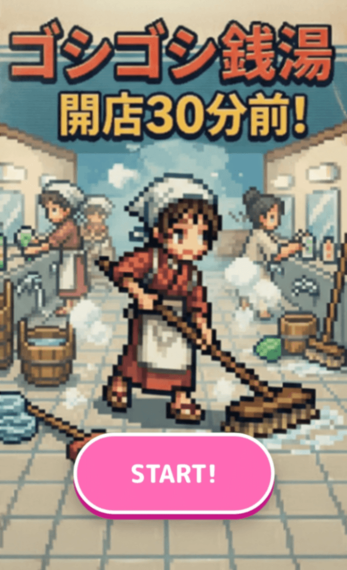 ゴシゴシ銭湯♨️開店30分前！