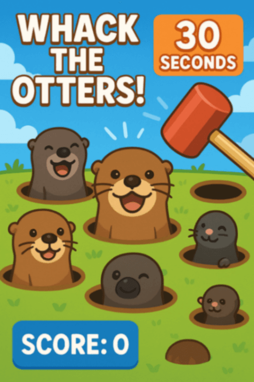 30秒カワウソ叩き