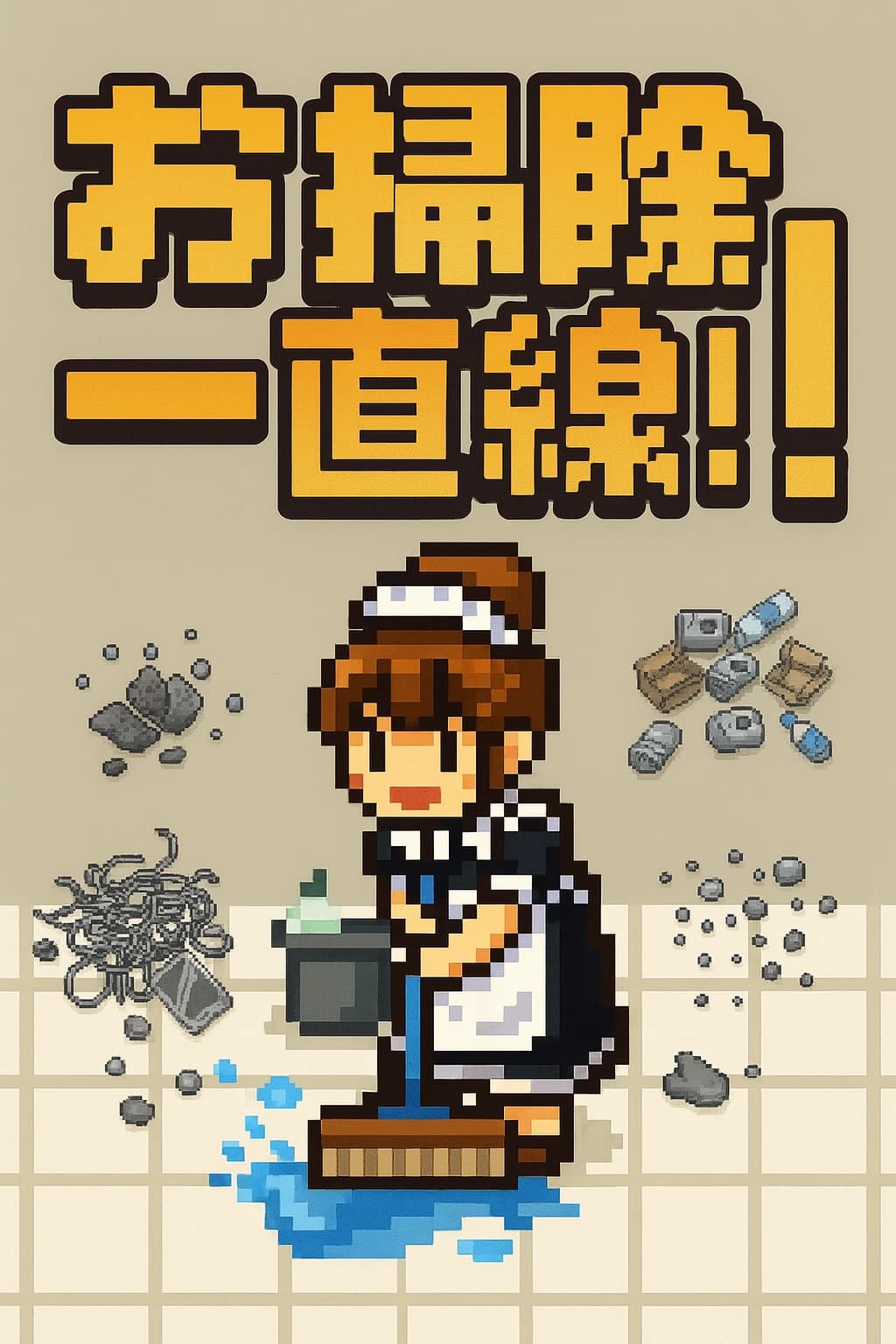 お掃除一直線！